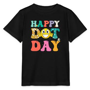 Alles Gute zum Dot Day - Stanley/Stella Kinder T-Shirt MINI CREATOR  - Schwarz - Vorne - Mikhail (115cm)