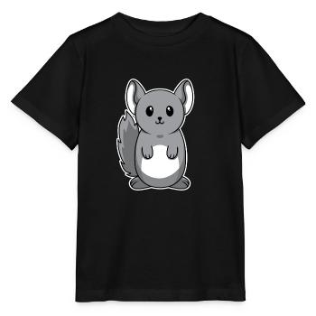 Animal doux bébé Chinchilla - T-shirt bio MINI CREATOR Stanley/Stella Enfant - noir - Devant - Mikhail (115cm)