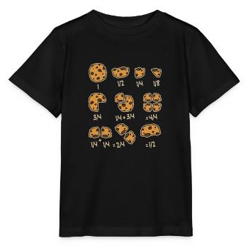 Biscuits biscuit chocolate math fractions teacher - Stanley/Stella MINI CREATOR Kids’ T-Shirt - black - Front - Mikhail (115cm)