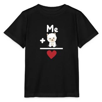 Lustige Alpaka rechen Formel für Tierliebhaber - Stanley/Stella Kinder T-Shirt MINI CREATOR  - Schwarz - Vorne - Mikhail (115cm)