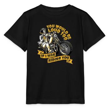 Tu serais bruyant aussi si je te conduisais - T-shirt bio MINI CREATOR Stanley/Stella Enfant - noir - Devant - Mikhail (115cm)