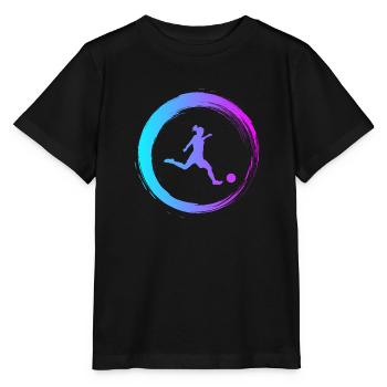 Sporty Hobby Leidenschaft Fussball - Stanley/Stella Kinder T-Shirt MINI CREATOR  - Schwarz - Vorne - Mikhail (115cm)