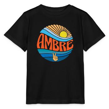 Ambre Chemise Vintage Sunset Ambre Groovy Tie Dye - T-shirt bio MINI CREATOR Stanley/Stella Enfant - noir - Devant - Mikhail (115cm)