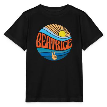 Beatrice Shirt Vintage Sunset Beatrice Groovy Tie - T-shirt bio MINI CREATOR Stanley/Stella Enfant - noir - Devant - Mikhail (115cm)