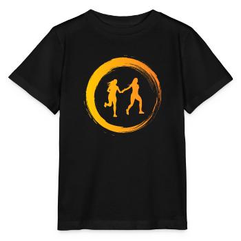 Sporty Hobby Leidenschaft Staffelauf - Stanley/Stella Kinder T-Shirt MINI CREATOR  - Schwarz - Vorne - Mikhail (115cm)
