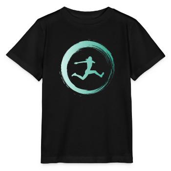 Sporty Hobby Leidenschaft Dreisprung - Stanley/Stella Kinder T-Shirt MINI CREATOR  - Schwarz - Vorne - Mikhail (115cm)