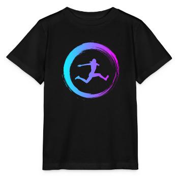 Sporty Hobby Leidenschaft Dreisprung - Stanley/Stella Kinder T-Shirt MINI CREATOR  - Schwarz - Vorne - Mikhail (115cm)