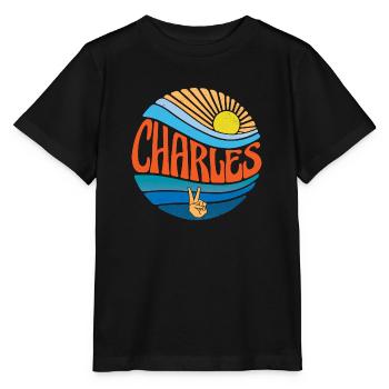 Charles Hemd Vintage Sunset Charles Groovy Krawatte - Stanley/Stella Kinder T-Shirt MINI CREATOR  - Schwarz - Vorne - Mikhail (115cm)