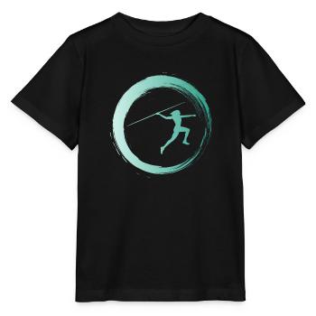 Sporty Hobby Leidenschaft Speerwurf - Stanley/Stella Kinder T-Shirt MINI CREATOR  - Schwarz - Vorne - Mikhail (115cm)