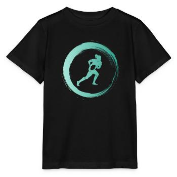 Sporty Hobby Leidenschaft Rugby - Stanley/Stella Kinder T-Shirt MINI CREATOR  - Schwarz - Vorne - Mikhail (115cm)