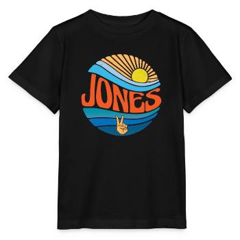 Jones Shirt Vintage Sunset Jones Groovy Tie Dye - T-shirt bio MINI CREATOR Stanley/Stella Enfant - noir - Devant - Mikhail (115cm)