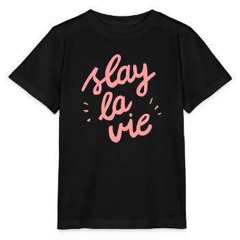 Slay la vie - Stanley/Stella Kinder T-Shirt MINI CREATOR  - Schwarz - Vorne - Mikhail (115cm)