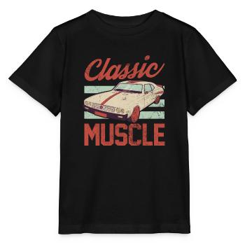 Classic Muscle - Car Enthusiast Muscle Car Lover - Stanley/Stella Kinder T-Shirt MINI CREATOR  - Schwarz - Vorne - Mikhail (115cm)