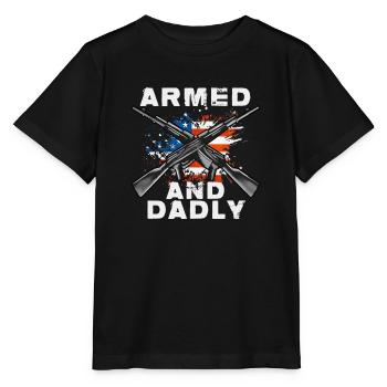 Pères paternels armés et paternels - T-shirt bio MINI CREATOR Stanley/Stella Enfant - noir - Devant - Mikhail (115cm)