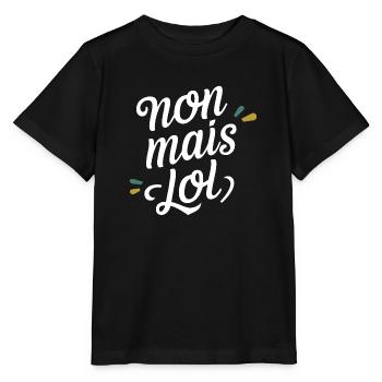 Non mais lol - T-shirt bio MINI CREATOR Stanley/Stella Enfant - noir - Devant - Mikhail (115cm)