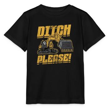 Fossé s’il vous plaît Excavatrice - T-shirt bio MINI CREATOR Stanley/Stella Enfant - noir - Devant - Mikhail (115cm)