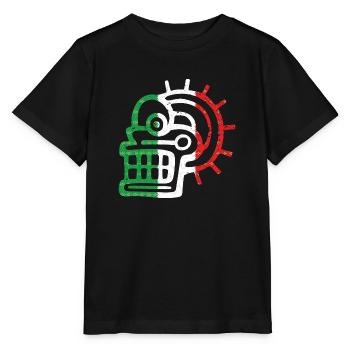Aztekensymbol Mexikanische Maya Mexikanische Flagge Antik - Stanley/Stella Kinder T-Shirt MINI CREATOR  - Schwarz - Vorne - Mikhail (115cm)