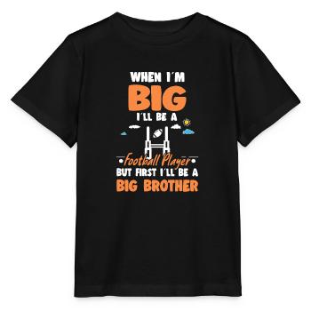 Quand je serai grand, je serai un joueur de football, mais d’abord - T-shirt bio MINI CREATOR Stanley/Stella Enfant - noir - Devant - Mikhail (115cm)