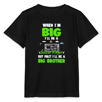 Quand je serai grand, je serai un joueur de football, mais d’abord - T-shirt bio MINI CREATOR Stanley/Stella Enfant - noir - Devant - Mikhail (115cm)