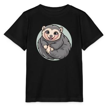 Loris lent - T-shirt bio MINI CREATOR Stanley/Stella Enfant - noir - Devant - Mikhail (115cm)