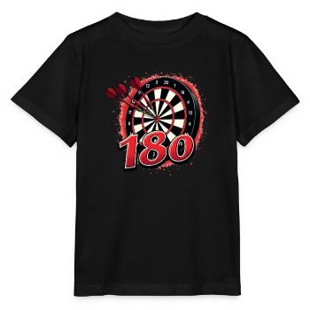 Dart Dartpfeil Darts 180 Dartboard Triple - Stanley/Stella Kinder T-Shirt MINI CREATOR  - Schwarz - Vorne - Mikhail (115cm)