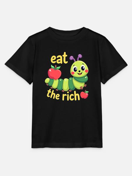 Eat The Rich - Hungry Caterpillar - Stanley/Stella Kinder T-Shirt MINI CREATOR  - Schwarz