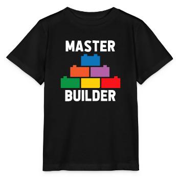Brick Builder Brick Building Master Builder - Stanley/Stella MINI CREATOR Kids’ T-Shirt - black - Front - Mikhail (115cm)