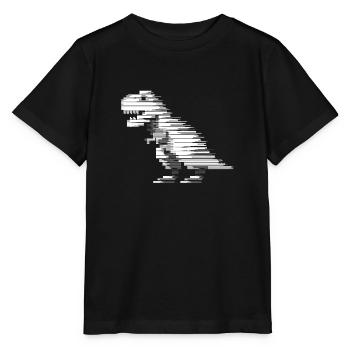 Dinosaures dinosaures dinosaures t-rex - T-shirt bio MINI CREATOR Stanley/Stella Enfant - noir - Devant - Mikhail (115cm)