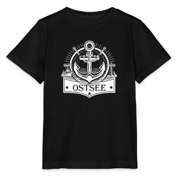 Logo de la mer Baltique - T-shirt bio MINI CREATOR Stanley/Stella Enfant - noir - Devant - Mikhail (115cm)