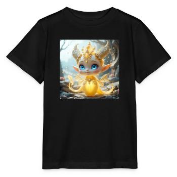 Aventurica - Stanley/Stella Kinder T-Shirt MINI CREATOR  - Schwarz - Vorne - Mikhail (115cm)