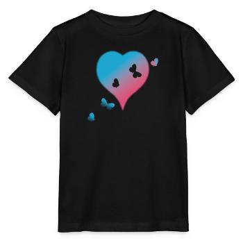 The flight of Psyche - Stanley/Stella MINI CREATOR Kids’ T-Shirt - black - Front - Mikhail (115cm)