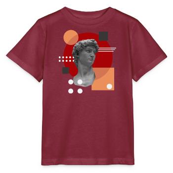 David - Stanley/Stella Kinder T-Shirt MINI CREATOR  - Burgunderrot - Vorne - Kain (125cm)