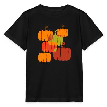 Fall Pumpkins - Stanley/Stella MINI CREATOR Kids’ T-Shirt - black - Front - Mikhail (115cm)