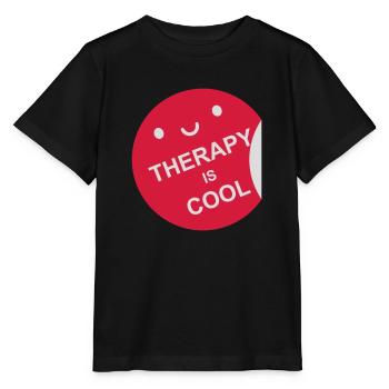 therapy is cool Quote - Stanley/Stella MINI CREATOR Kids’ T-Shirt - black - Front - Mikhail (115cm)