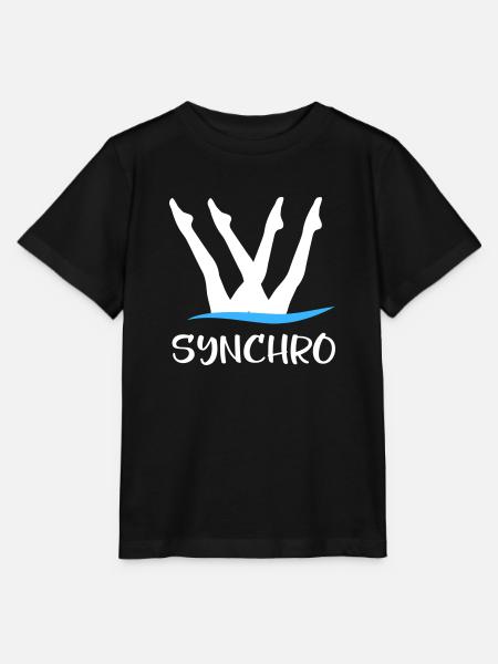 Synchronschwimmen - Stanley/Stella Kinder T-Shirt MINI CREATOR - Schwarz