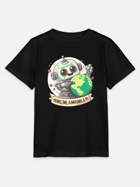 Die Zukunft der Intelligenz - Stanley/Stella Kinder T-Shirt MINI CREATOR - Schwarz