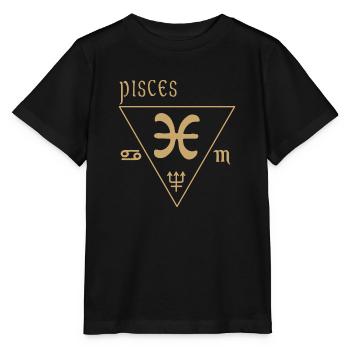 Pisces - Stanley/Stella MINI CREATOR Kids’ T-Shirt - black - Front - Mikhail (115cm)