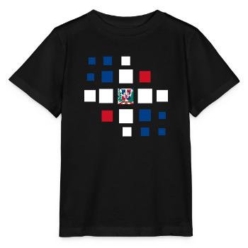 République dominicaine Flag Dom Rep Flag Voyage - T-shirt bio MINI CREATOR Stanley/Stella Enfant - noir - Devant - Mikhail (115cm)