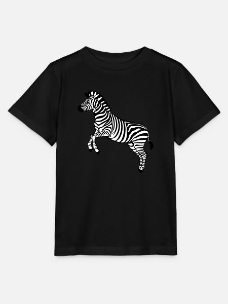 zebra Botswana Zèbre des plaines - Stanley/Stella T-shirt MINI CREATOR til børn - sort