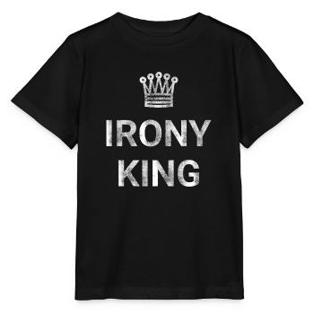 Irony King - Stanley/Stella MINI CREATOR Kids’ T-Shirt - black - Front - Mikhail (115cm)