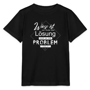 Lösung Problem - Stanley/Stella Kinder T-Shirt MINI CREATOR  - Schwarz - Vorne - Mikhail (115cm)