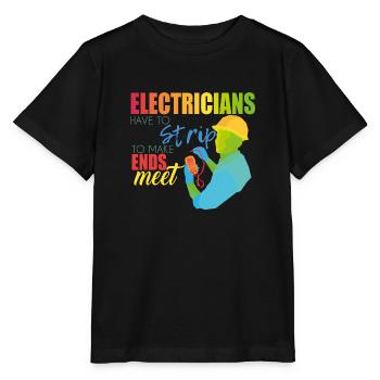 Electrician - Stanley/Stella MINI CREATOR Kids’ T-Shirt - black - Front - Mikhail (115cm)