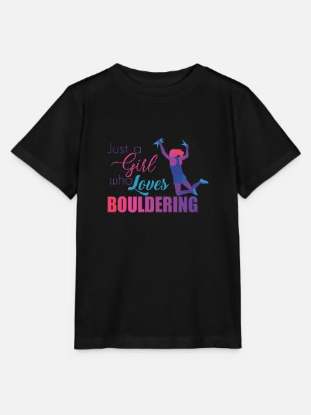 Bouldern - Stanley/Stella Kinder T-Shirt MINI CREATOR  - Schwarz