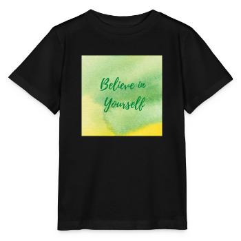 Believe in Yourself - Stanley/Stella MINI CREATOR Kids’ T-Shirt - black - Front - Mikhail (115cm)