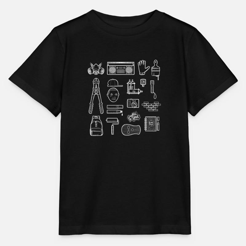 Graffiti Kit - Panoply - Stanley/Stella Kinder T-Shirt MINI CREATOR  - Schwarz