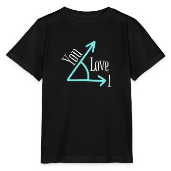 I love you - T-shirt bio MINI CREATOR Stanley/Stella Enfant - noir - Devant - Mikhail (115cm)