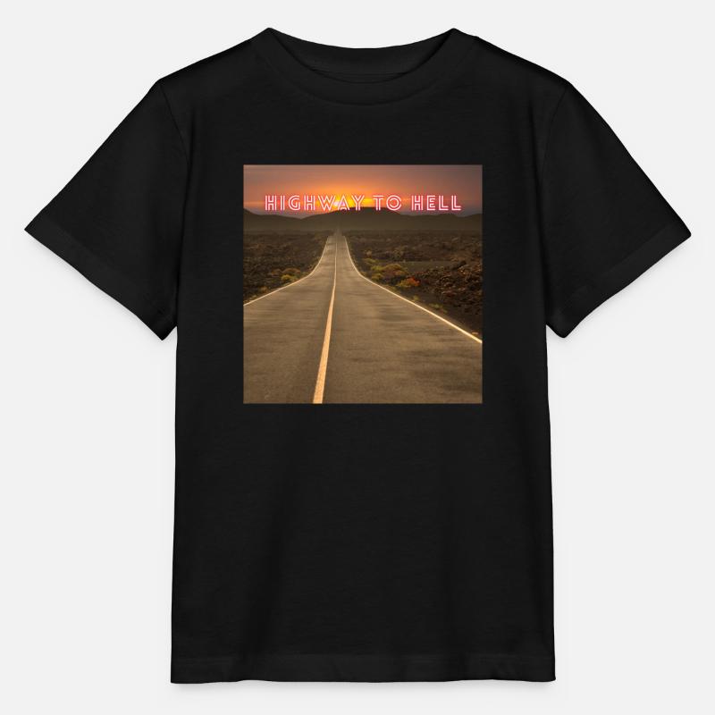 Autoroute vers l’enfer - T-shirt bio MINI CREATOR Stanley/Stella Enfant - noir