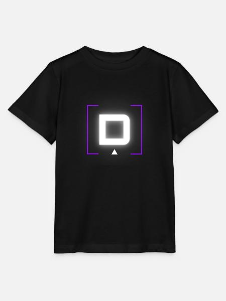 Buchstabe "D" - Stanley/Stella Kinder T-Shirt MINI CREATOR - Schwarz