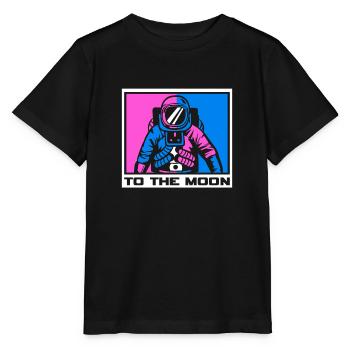 Logo de l’espace Voyager - T-shirt bio MINI CREATOR Stanley/Stella Enfant - noir - Devant - Mikhail (115cm)