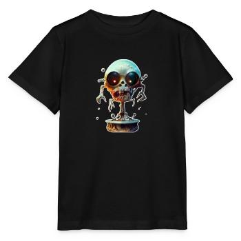 Creepy zombie - Stanley/Stella MINI CREATOR Kids’ T-Shirt - black - Front - Mikhail (115cm)